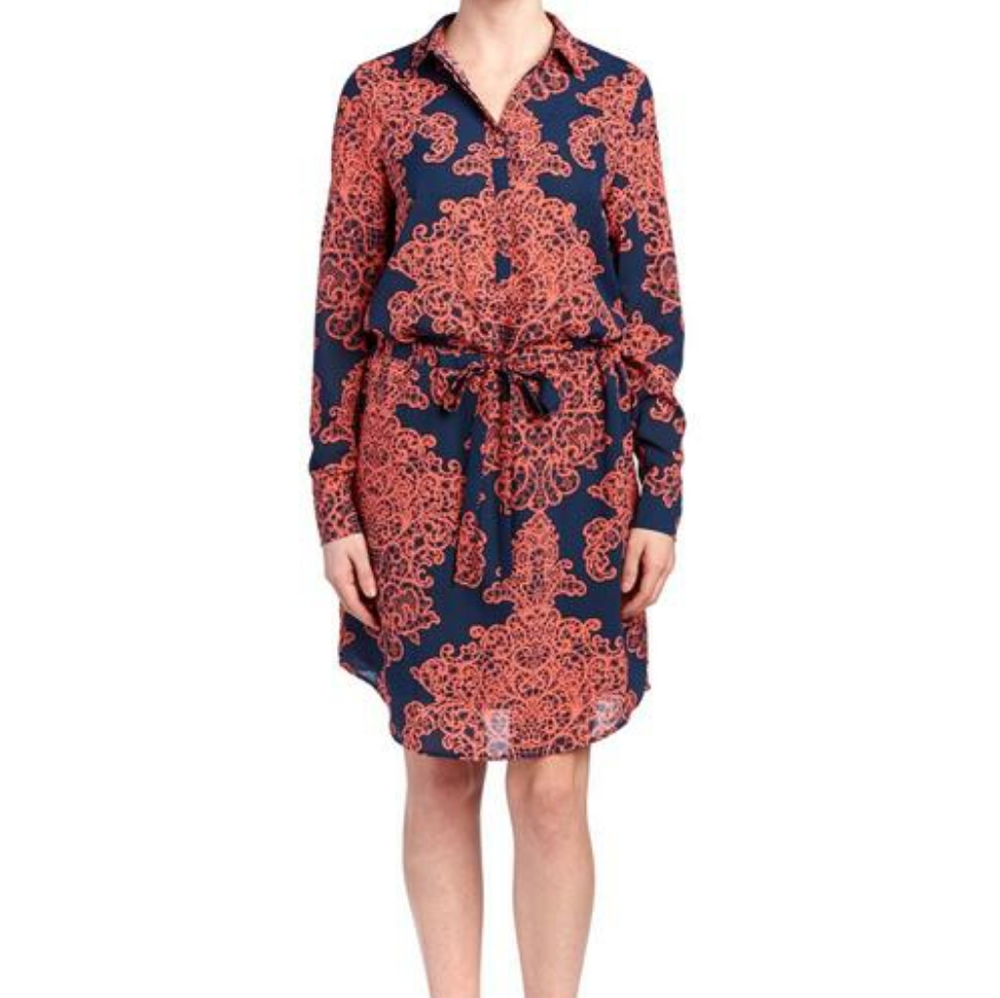 Lilla P Dress With Drawstring Cinch Waist